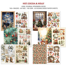 Ciao Bella Hot Cocoa & Holly A4 Junk Journal Ephemera Book