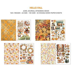 Ciao Bella Hello Fall A4 Junk Journal Ephemera Book