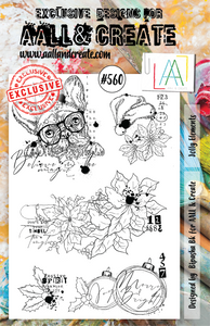 AALL & Create A5 Stamp Set #560 - Jolly Elements