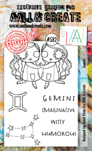 AALL & Create A6 Stamp Set #582 - Gemini