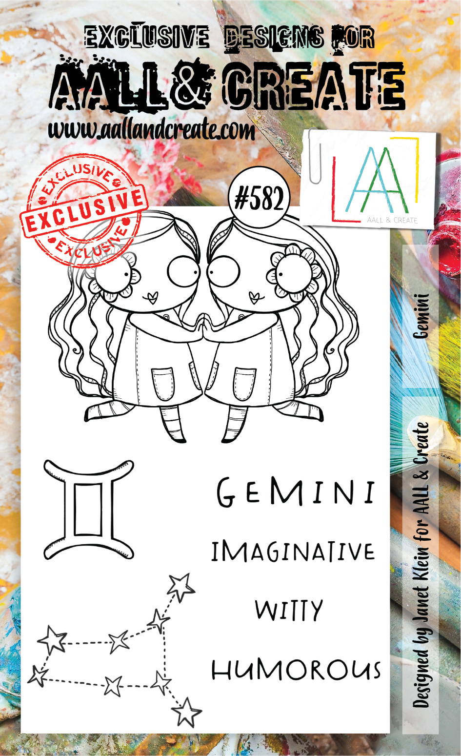 AALL & Create A6 Stamp Set #582 - Gemini