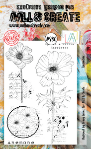 AALL & Create A6 Stamp Set #980 - Anemone