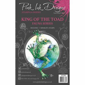 Pink Ink Designs A5 Clear Stamp Set - Fauna Series : King of The Toad