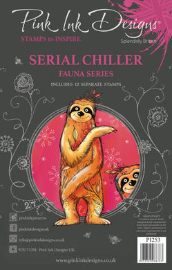 Pink Ink Designs A5 Clear Stamp Set - Fauna Series : Serial Chiller