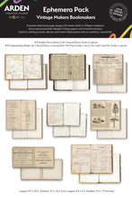 Arden Creative Studio Vintage Makers Bookmakers Ephemera Pack