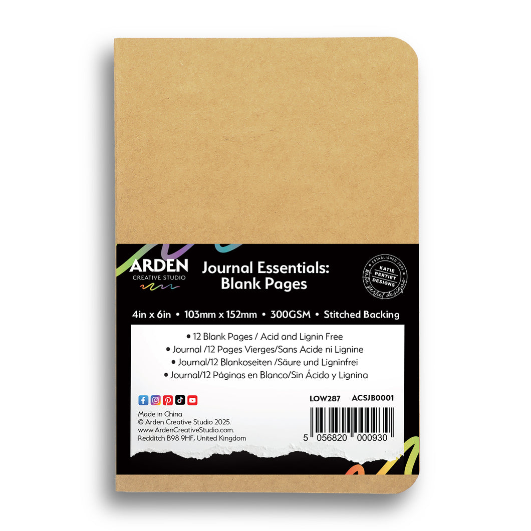 Arden Creative Studio Journal Essentials Blank Pages 4 x 6 Stitched Journal