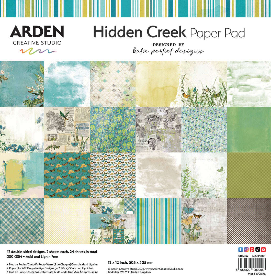 Arden Creative Studio Hidden Creek 12 x 12 Paper Pad