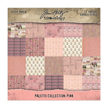 Tim Holtz Idea-ology - Palette Collection : Pink 12 x 12 Paper Pad