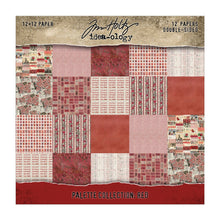 Tim Holtz Idea-ology - Palette Collection : Red 12 x 12 Paper Pad