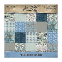 Tim Holtz Idea-ology - Palette Collection : Blue 12 x 12 Paper Pad