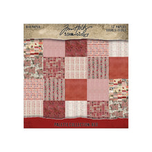 Tim Holtz Idea-ology - Palette Collection : Red 8 x 8 Paper Pad