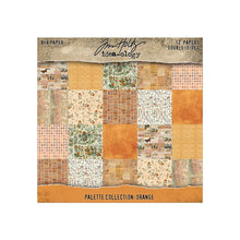 Tim Holtz Idea-ology - Palette Collection : Orange 8 x 8 Paper Pad