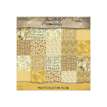 Tim Holtz Idea-ology - Palette Collection : Yellow 8 x 8 Paper Pad
