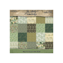 Tim Holtz Idea-ology - Palette Collection : Green 8 x 8 Paper Pad