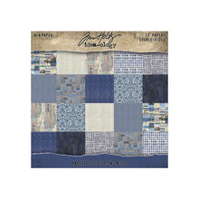 Tim Holtz Idea-ology - Palette Collection : Indigo 8 x 8 Paper Pad