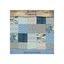 Tim Holtz Idea-ology - Palette Collection : Blue 8 x 8 Paper Pad