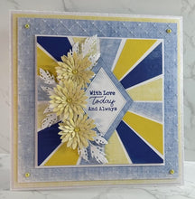 Phill Martin Sentimentally Yours Colour Coordinates 8 x 8 Paper Pack - Distressed Linen in shades of Blue