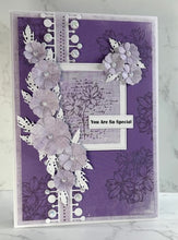 Phill Martin Sentimentally Yours Colour Coordinates 8 x 8 Paper Pack - Distressed Linen in shades of Lavender