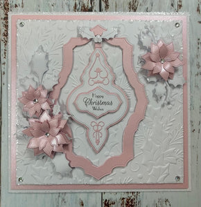 Phill Martin Sentimentally Yours Festive Collection - Pierced Festive Poinsettias