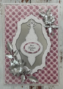 Phill Martin Sentimentally Yours Festive Collection - Pierced Festive Poinsettias
