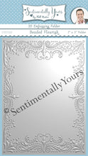 Phill Martin Sentimentally Yours 3D Embossing Folder - 7 x 5 Beaded Flourish