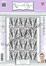 Phill Martin Sentimentally Yours A6 Clear Stamp - Accessory Collection : Beaded Flourish Background