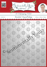 Phill Martin Sentimentally Yours 3D Embossing Folder - Beaded Snowflakes