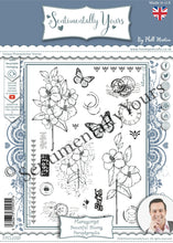 Phill Martin Sentimentally Yours A5 Clear Stamp Set - Florascript : Beautiful Blooms Paraphernalia