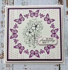 Phill Martin Sentimentally Yours 6 x 6 Stencil - Shabby Polka