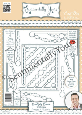 Phill Martin Sentimentally Yours Beautifully Beaded Collection - Corners & Droplets