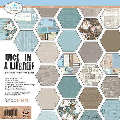 Elizabeth Craft Designs 12 x 12 Paper Pad - Once In A Lifetime