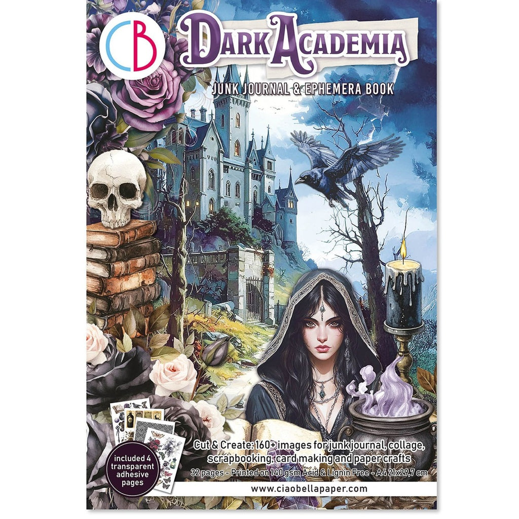 Ciao Bella Dark Academia A4 Junk Journal Ephemera Book