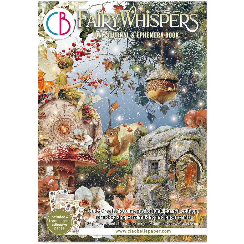 Ciao Bella Fairy Whispers A4 Junk Journal Ephemera Book