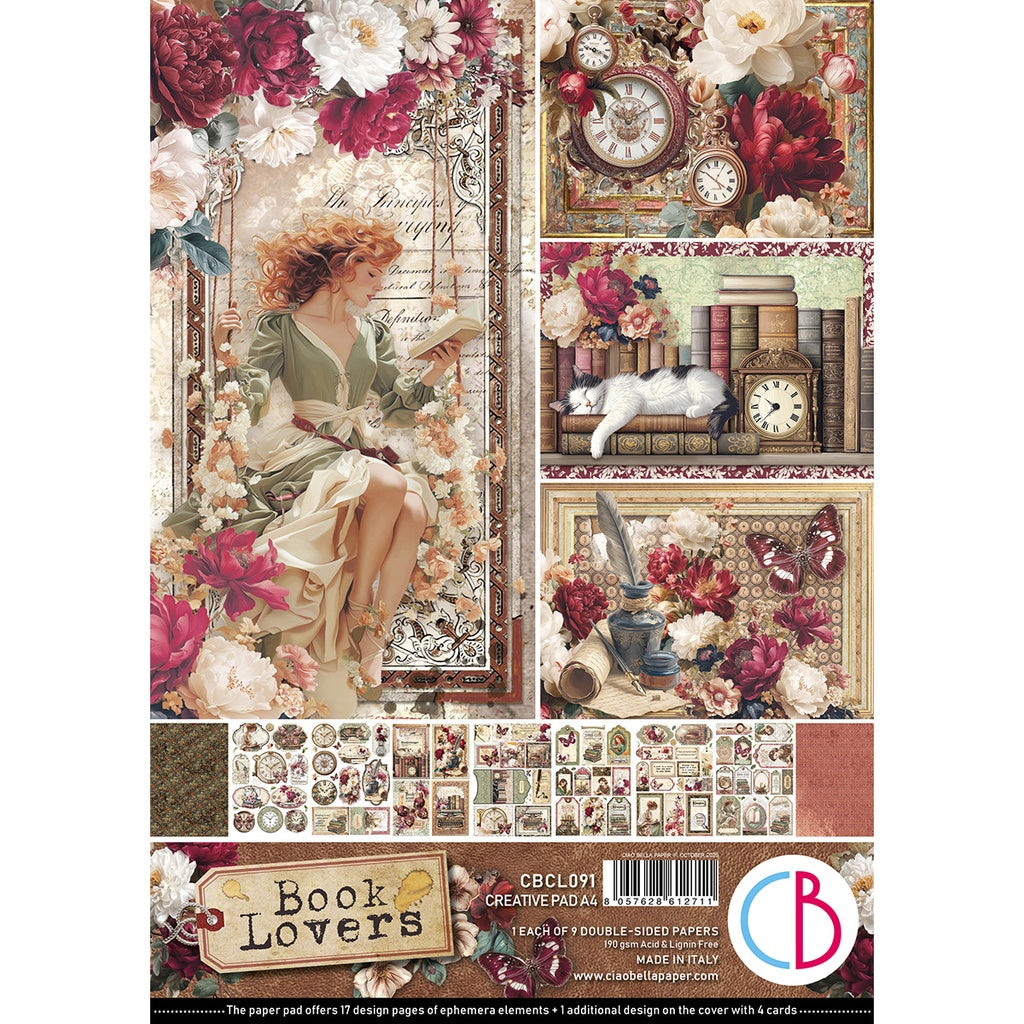 Ciao Bella Book Lovers - A4 Creative Pad