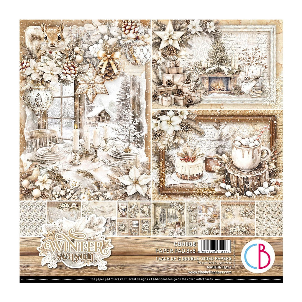 Ciao Bella Winter Season - 8 x 8 Paper Pad