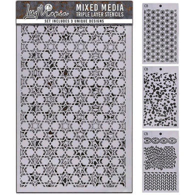 Ciao Bella Triple Layer Stencil Mix - Set #1