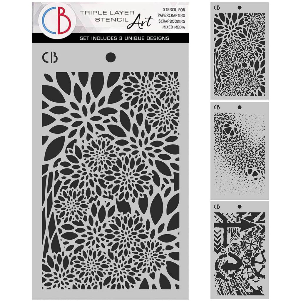 Ciao Bella Triple Layer Stencil Mix - Polar Railway