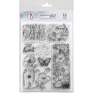 Ciao Bella 6" x 8" Stamp Set - Flourishing Scarlet