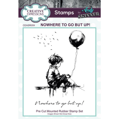 Creative Expressions Andy Skinner Rubber Stamp Set - Nowhere To Go But Up!