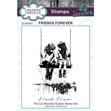 Creative Expressions Andy Skinner Rubber Stamp Set - Friends Forever