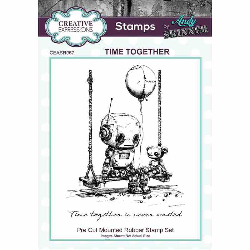 Creative Expressions Andy Skinner Rubber Stamp Set - Botology Time Together