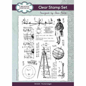 Creative Expressions Sam Poole A5 Clear Stamp Set - The Astrologist