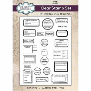 Creative Expressions Tracie Fox Creative A5 Clear Stamp Set - Nature Fill Ins