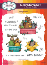 Creative Expressions Jane's Doodles A5 Clear Stamp Set - Surprise!