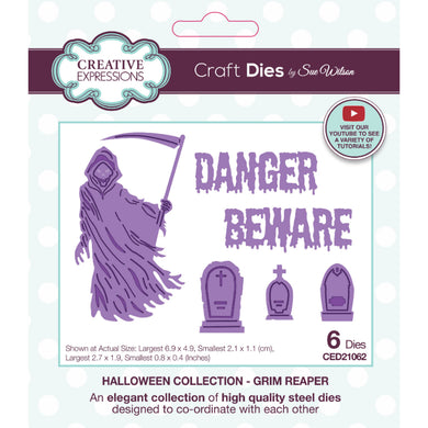 Dies by Sue Wilson Halloween - Grim Reaper