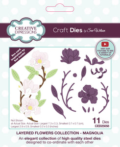 Dies by Sue Wilson - Layered Flowers Collection : Magnolia