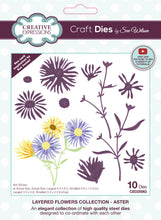 Dies by Sue Wilson - Layered Flowers Collection : Aster