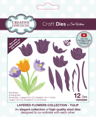 Dies by Sue Wilson - Layered Flowers Collection : Tulip