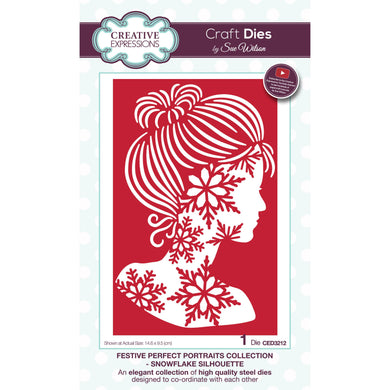 Dies by Sue Wilson Festive Perfect Portraits Collection - Snowflake Silhouette