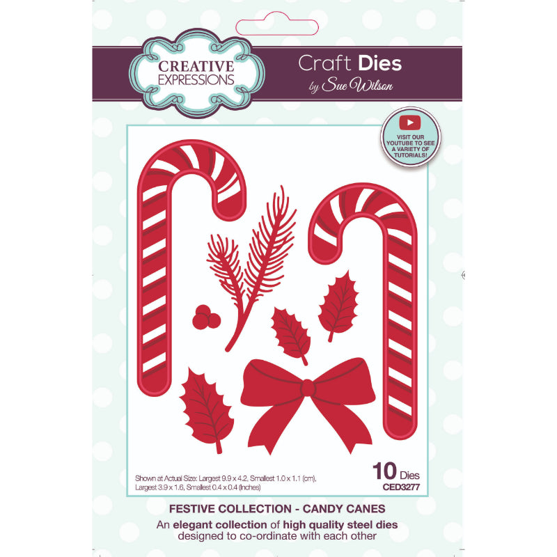 Dies by Sue Wilson Festive Collection - Candy Canes